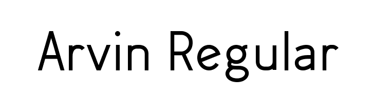 Arvin Regular Font