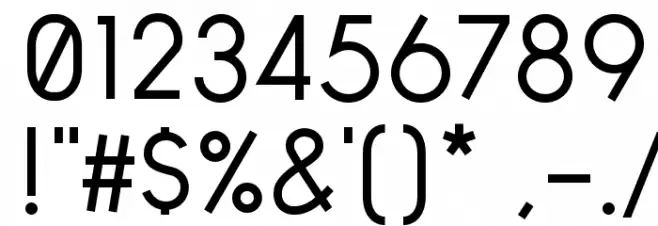 Arvin Regular Font OTHER CHARS