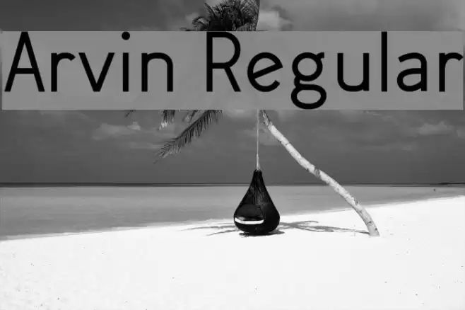 Arvin Regular Font examples
