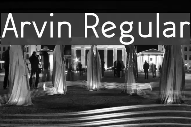 Arvin Regular Font examples