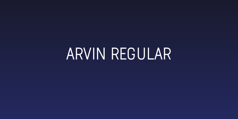 Arvin Regular Social Header