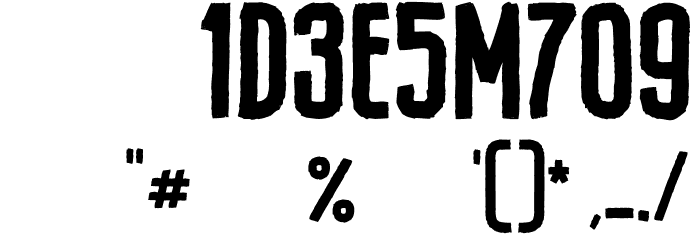 ArvizuDemo Font OTHER CHARS