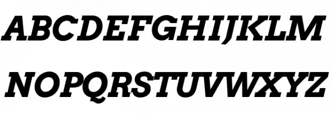 Arvo Bold Italic Fonte MAIÚSCULAS