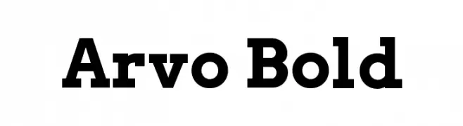 Arvo Bold  フリーフォントのダウンロード