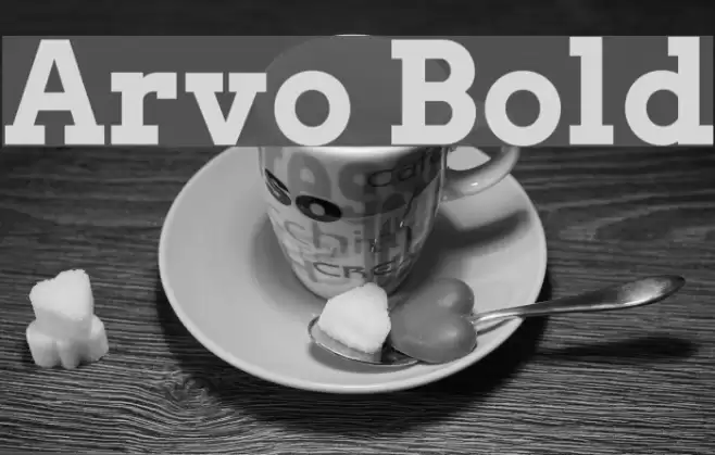 Arvo Bold Font examples