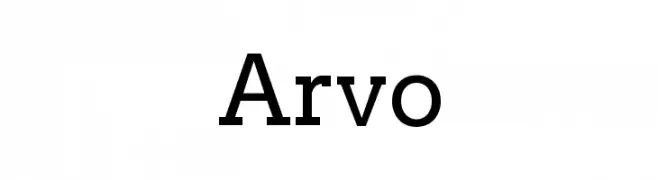 Arvo  フリーフォントのダウンロード
