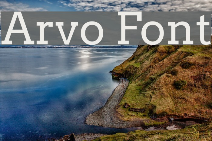 Arvo Font examples