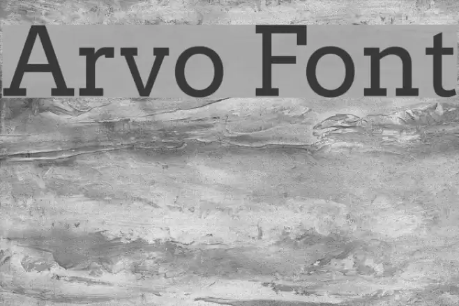 Arvo Font examples