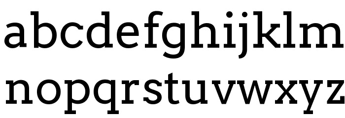Arvo Font LOWERCASE