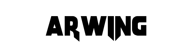 Arwing  Frei Schriftart Herunterladen