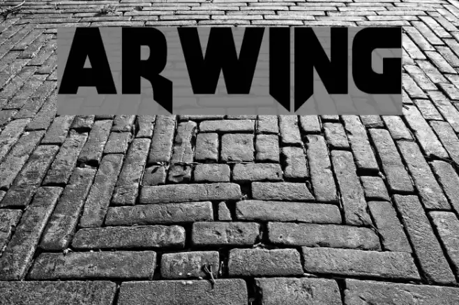 Arwing Fonte examples