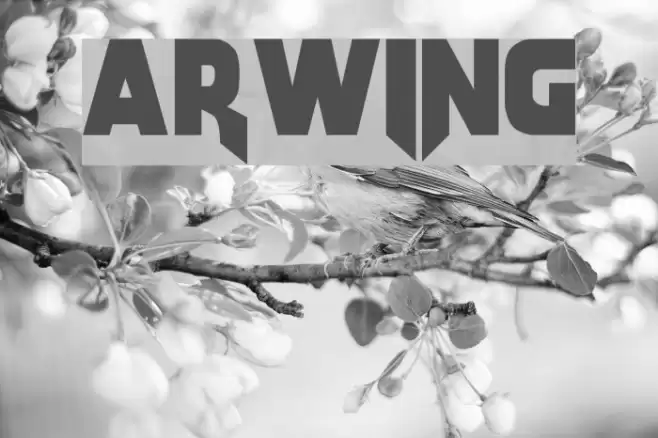 Arwing Fonte examples