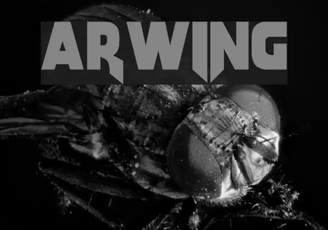 Arwing Fonte examples