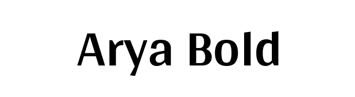 Arya Bold Font
