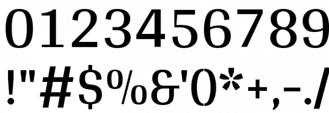 Arya Regular Font OTHER CHARS