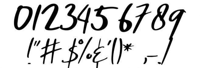 Arya Regular Шрифта ДРУГИЕ символов