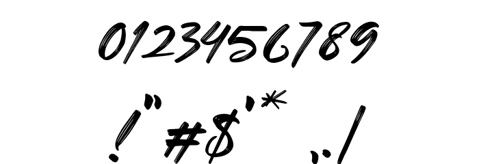 Aryzena Regular Font OTHER CHARS