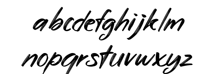 Aryzena Regular Font LOWERCASE