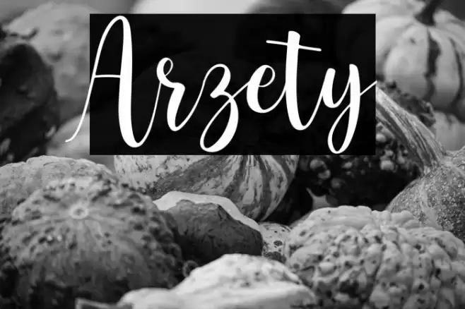 Arzety Font examples