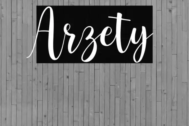 Arzety Font examples