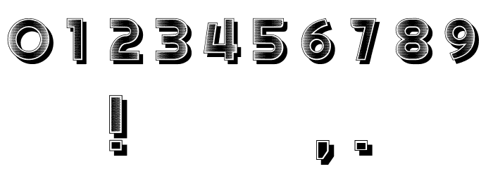 Arzona Shadow Inverted Regular Font OTHER CHARS