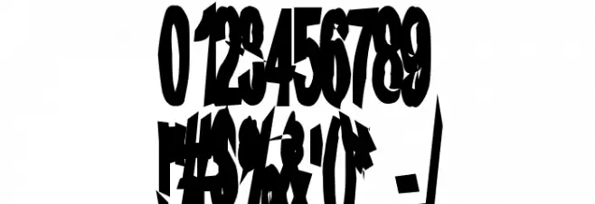 aRape Angular Font OTHER CHARS