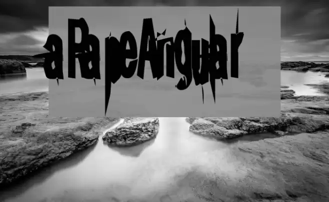 aRape Angular Font examples