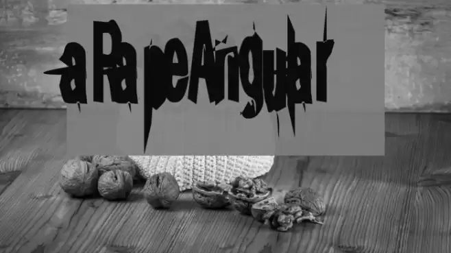 aRape Angular Font examples