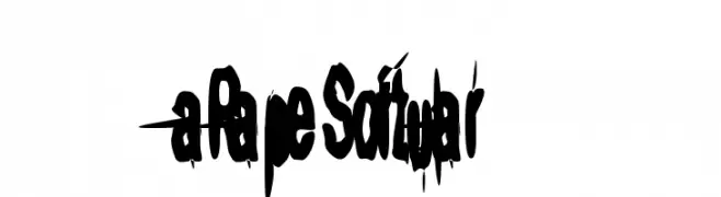 aRape Softular  フリーフォントのダウンロード