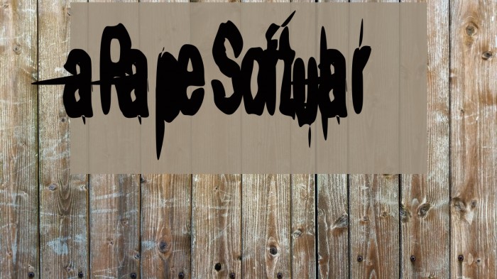 aRape Softular Font examples