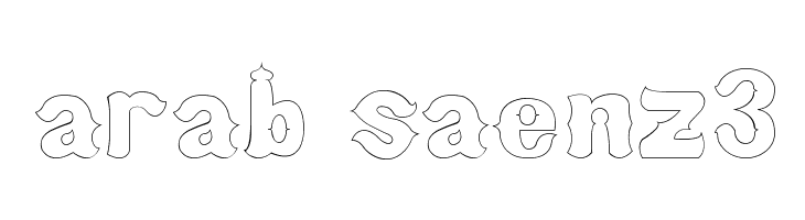 arab saenz3 Font