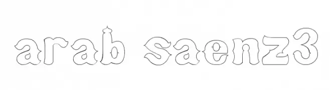 arab saenz3  font caratteri gratis