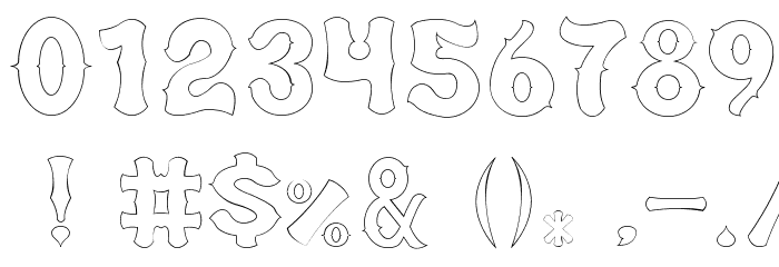 arab saenz3 Font OTHER CHARS