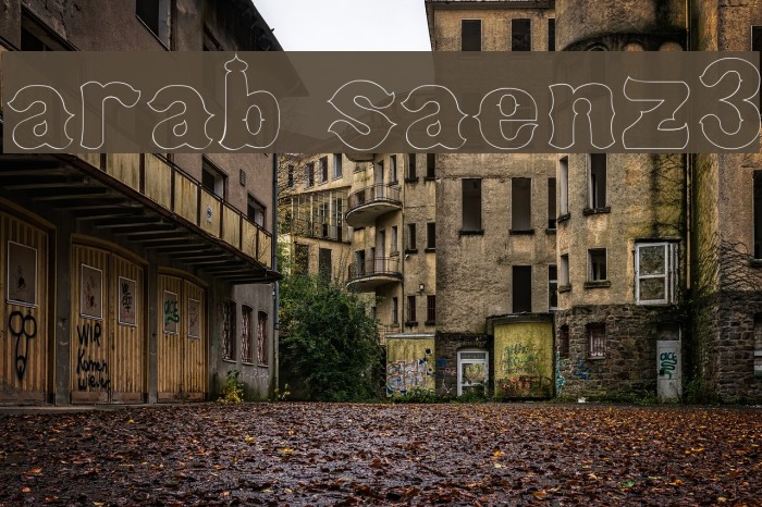 arab saenz3 Font examples