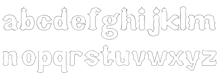 arab saenz3 Font LOWERCASE