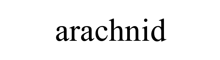 arachnid Font