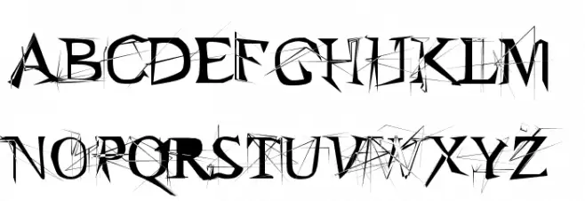 arachnid 字体 大写
