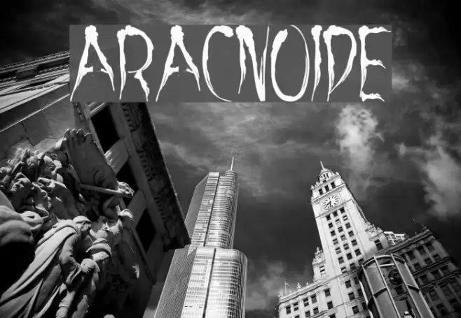 aracnoide Font examples
