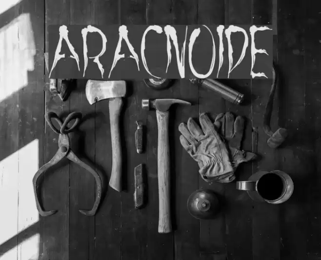 aracnoide Font examples