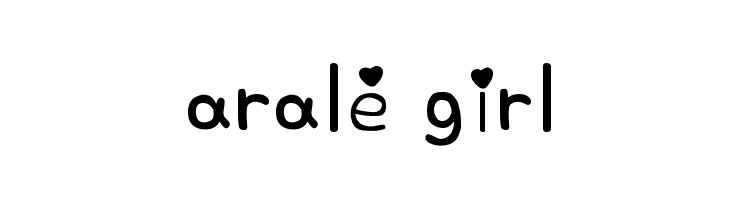 arale girl  لخطوط تنزيل