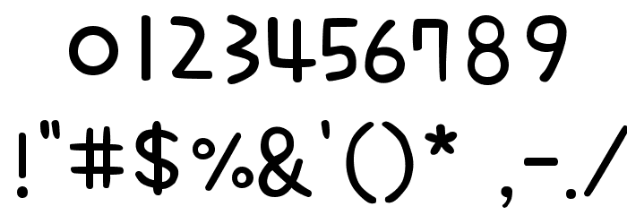 arale girl Font OTHER CHARS