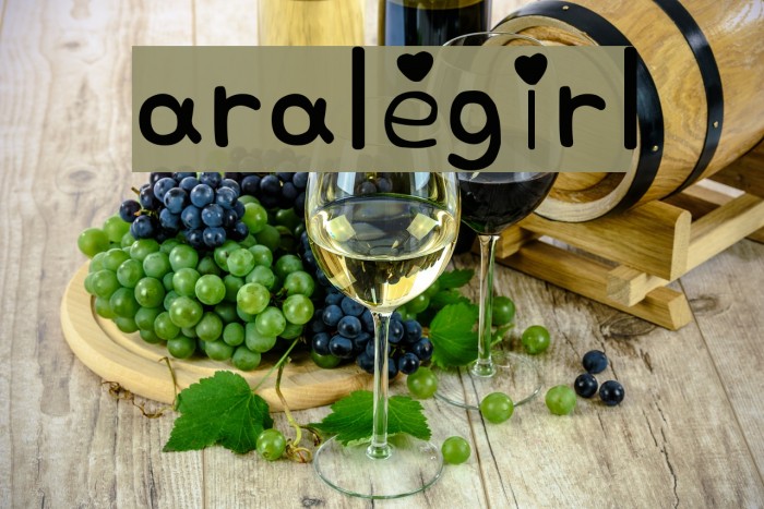 arale girl Font examples