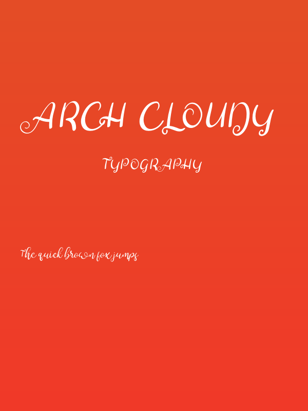 arch cloudy Poster