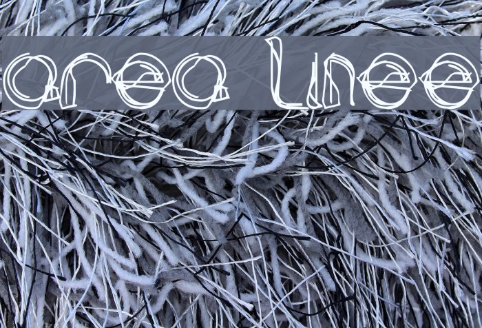 area LINEe Font examples