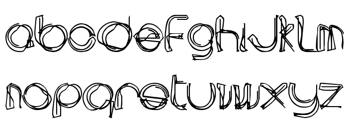 area LINEe Font LOWERCASE