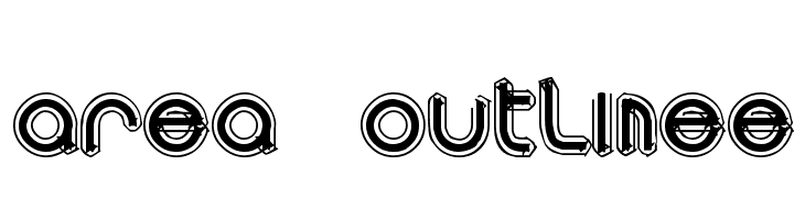 area OUTLINEe  font caratteri gratis