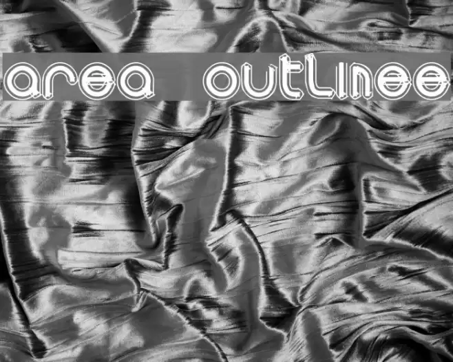 area OUTLINEe Font examples