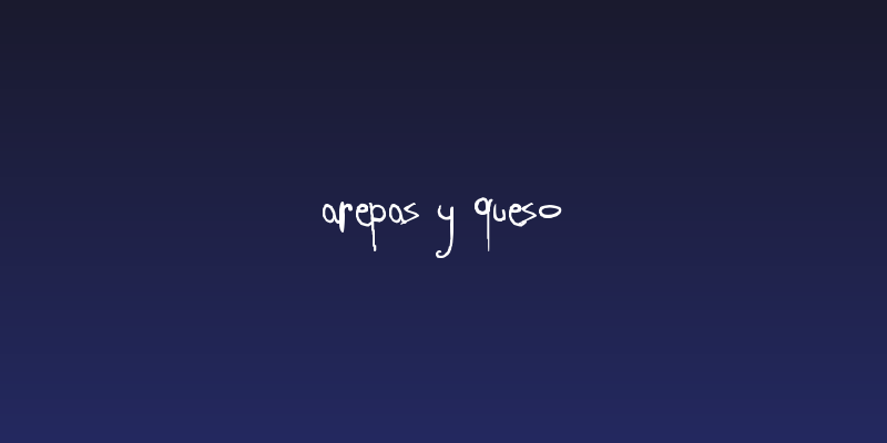 arepas y queso Social Header