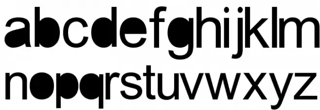 aria solid Regular Font LOWERCASE