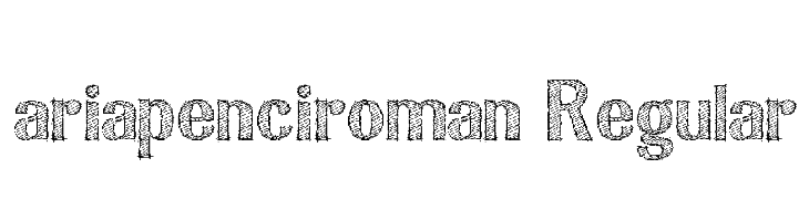 ariapenciroman Regular  免费字体下载